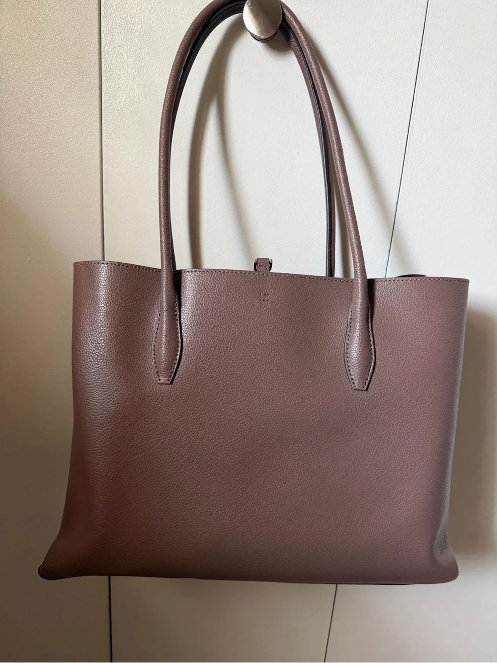 kate spade Pebbled Leather Tote in Mauve
